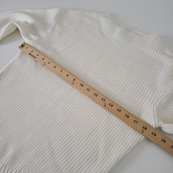 Brochu Walker Jens Wool Ribbed Asymmetric Hem Sweater Top XS - Picture 5 of 9